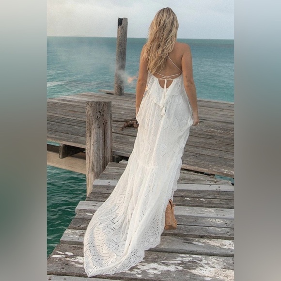 Spell Cream Lace Maxi Dress - Picture 2 of 16
